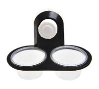Reptile Food and Water Dish, Gecko Feeding Cups, 4.53 x 2.36 inches Convenient Dispenser with 4 Cups Ledge Accessories Tray for Tarantula Frog Lizard Chameleons Hermit Crab Snake