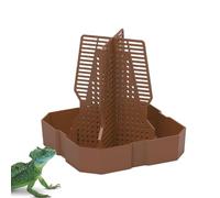 Reptile Food Bowl - Gecko Food Bowl | Small Animal with Climbing Ramp | Chameleon Feeding Dish for Reptile Habitat | Ideal for Lizards, Bearded Dragons, Amphibians and Animals