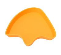 Reptile Food Dish Bowl Large Capacity, Footprint Shape, ABS Material, Safe Rounded Edges - Easy to Clean, Wet and Dry Universal, Ideal for Lizards and Reptile Supplies (L)