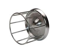 Reptile Food Dish - Stainless Steel Terrarium Bowl Tray | Rust Proof Animal Maker | Bearded Dragon Turtle Habitat Accessories Ideal for Home viva