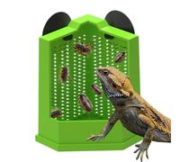 Reptile Food Dish,Suction Cup Hermit Crab Food Dish Gecko Feeder - Anti Escape Corner Feeder Pet Supplies for Terrarium Enclosure Keepers Beginners Breeders Lizard Tortoise Frog
