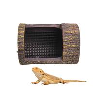 Reptile Food Dish Tree Stump Escape Proof Feeding Plate
