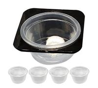 Reptile Food Dish, Water Bowl for Reptile Containers, Crested Water Bowl Reptile Food Feeder, Removable Tank Accessories with Cups, Feeding Bowl for Bearded People