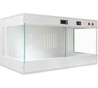 Reptile Glass Terrarium Panoramic View Habitat Cage for Lizards Snakes Bearded Dragons Tortoises Chameleons Pet Feeding and Warm Keeping