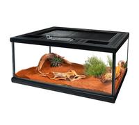Reptile Glass Terrarium Tank 12"*8"*6",Small Cage Full View with Top Screen Ventilation Habitat Enclosure for Tarantula,Frog,Gecko,Insects,Spiders,Snakes,Hermit Crab,Turtle,Fish