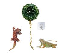 Reptile Habitat, Aesthetic Tank Accessories Moss Ball Shape, Shelter for Reptile, for Leopard Geckos Gecko Bearded Dragon Snake Tarantulas Hermit Crab Frog Lizard Indoor Outdoor