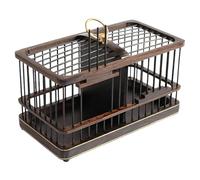 Reptile Habitat Box Ebony double compartment storage for small crawling pets, grasshopper cage