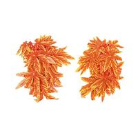 Reptile Habitat Leaf Decoration - Realistic Maple Leaf with Strong Suction Cup, Fade - Plant for Comfortable Pet Enclosure, Easy to Clean for Lizards Snakes Frogs and M