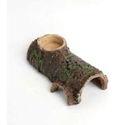 Reptile Habitat Shelter Log Cave Decor Refuge Tree Trunk Hide Terrarium Shelter Resin Hideaway And Hide Space blends organically suitable for snakes, style to 1