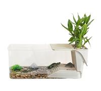 Reptile Habitat Tank - Aquarium Turtle Box | Multi-Purpose Pool Terrarium Container Suitable for Crab Frogs Geckos Axolotl Newts Swamp Animals Animal Friends