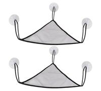 Reptile Hammock - 2 Pieces Bearded Dragon Bed, Breathable Mesh Net, Secure Suction Cup Rope, Indoor Outdoor Habitat Decor | Comfortable Hanging Swing For Anoles Snakes Chameleons