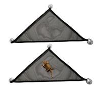 Reptile Hammock 2 Pieces Breathable Mesh Hammock for Terrarium | Hamster Bed for Iguanas Anolis Snakes Chameleons Squirrels Sugar Gliders Indoor and Outdoor