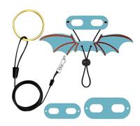 Reptile Harness - Bearded Dragon Vest, Small/Medium/Large 3 Pack Adjustable Leaash | Bat Wings Costume Accents, Cute Dinosaur Print Amphibians Leaash with Adaptable Straps for Reptiles Geckos Iguanas