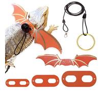 Reptile Harness leashh Set - Adjustable lizardd Walking Strap, Bat Wings Costume Outfit, Soft Secure Control Gear | Comfortable Breathable Design For Gecko Iguana lizardd Amphibian Outdoor Walking