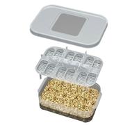 Reptile Hatching Egg Tray Box - 12 Grids Gecko Breeding | Convenient Separation Tortoise Clear Pet EggTray Lizard Incubator Maximum For Small Reptiles Bearded,lizard