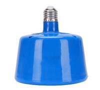 Reptile Heat Bulb Temperature Control, 5.24x5.71in Energy Saving Lamp for Pet Cages Chicken Coops and Reptile with Automatic Heat Adjustment (Plastic) (Blue)