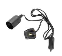 Reptile Heat Lamp Holder, Black E27 Reptile Habitat Heating Light Bulb Holder Lampshade for Aquarium Terrariums Brooder Coop