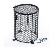 Reptile Heater Guard Ceramic Light Bulb Lamp Cover Mesh Cover Lampshade Anti-Scald Bracket Cage for Bearded Dragon, Lizard, Tortoise, Snake (Cylinder)