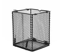 Reptile Heating Lamp Cover | Stainless Steel Protective - Scald Mesh Guard for Lizards/Snakes/Frogs | Long - lasting Square Lampshade Fits Most Heat Bulbs & Basking Lights