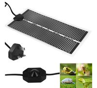 Reptile Heating Mat, Reptile Heat Pad with Temperature Adjustment, Control Terrarium Pet Tank Warmer Mat Pad, Removable Heat Mat for Small Animals Amphibians Turtle Lizard Spider (7W - 15 * 28CM)