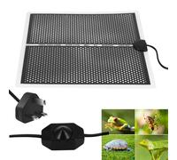 Reptile Heating Mat, Reptile Heat Pad with Temperature Adjustment, Control Terrarium Pet Tank Warmer Mat Pad, Removable Heat Mat for Small Animals Amphibians Turtle Lizard Spider (14W - 28 * 28CM)