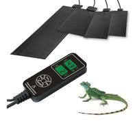 Reptile Heating Mat with Temperature Adjustment, 5w-220w Non-Adhesive Heat Pad for Reptiles Tortoise Snakes Lizard Gecko Hermit Crab Turtle Amphibians - Removable Under Tank Heat Pad - I 12*98cm(32W)