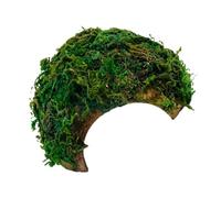 Reptile Hide and Cave Green Coconut-shell Cave Tank Decor