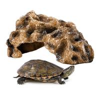 Reptile Hide Cave Hideout Ornament, Decor Accessory for Lizard, Gecko, Snake, Turtle, Hermit Crab, Frogs, Amphibians