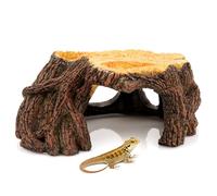 Reptile Hide Cave, Naturalistic Terrarium Décor, Safe Hideout for Ball Pythons, Bearded Dragons, Leopard Geckos