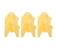 Reptile Hide Cave PP Plastic Tray Egg Crate Design 3pcs | Textured Hollow Cover, Simulated Natural Decor, for Feeder Insects, Spiders, Indoor Terrarium Use