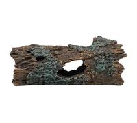 Reptile Hide, Leopard Gecko Accessories, Resin Hollow Bearded Dragon Hideout, Imitation Bark Driftwood for Reptile Tank, Animal Basking for Spider, Scorpion, Tortoise