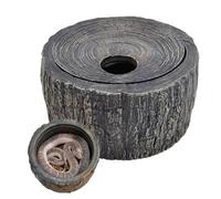 Reptile Hidee Cave - Resin Reptile Tank Accessory, Naturalistic Basking Hideoutt, Durablee Terrarium Shelter | Lizard, Turtle, Frog, Spider Habitat Enclosure For Climbing, Hiding, Resting