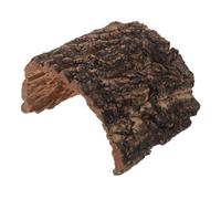 Reptile Hideout Natural Bark Cave for Crested Geckos Terrarium | Realistic Tree Bark Look, Hollow Log Effect, Coffee Finish, Stress Reduction Shelter for Private Resting