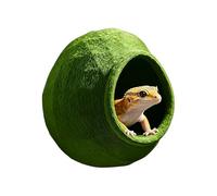 Reptile Hideout Tree Hole Cave with Suction Cup for Crested Gecko Lizard | 3D Printed Tree Hole Design, Vertical Space Saving Suction Cup, Smooth Anti-Scratch Edges, Realistic Forest Bark Texture