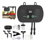 Reptile Humidifier | Automatic Mister For Reptile Tank with Timer - Quiet Fogger with Adjustable Misting Nozzles and Manual Spray For Terrariums Vivarium