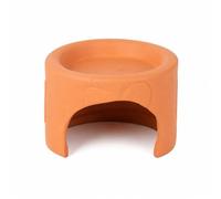 Reptile Humidifying Cave Enclosure Clay Pottery Sanctuary Secure Shelter Breeding Accessory Suitable for Turtle Gecko Rest Space, style to 2