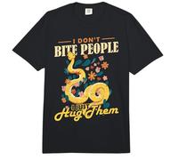 Reptile I Dont Bite People Banana Ball Python Comfort Colors Adult Heavyweight T-Shirt