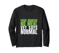 Reptile Keeper - Four Months No Meal Vet Says Normal Long Sleeve T-Shirt