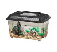 Reptile Keeper - Small Lizard Habitat | Portable Feeding Tank with Handle, Breeding Box for Snake, Gecko, Frog, Pet Carrier, Storage, Terrarium for Reptiles and Amphibians