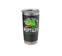 Reptile Lizard All I Care About are Reptiles and Maybe 3 Stainless Steel Insulated Tumbler
