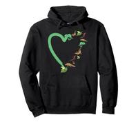 Reptile Lizard Snake Gecko Chameleon Reptile Heart Pullover Hoodie