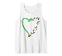 Reptile Lizard Snake Gecko Chameleon Reptile Heart Tank Top