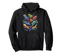 Reptile Lizards On A Tree Pullover Hoodie