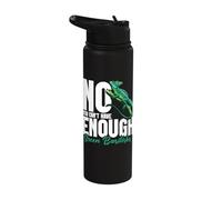 Reptile Lover Lizard Keeping Enough Green Basilisk Stainless Steel Insulated Water Bottle