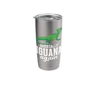 Reptile Lover Lizard Keeping Never Call Green Basilisk Stainless Steel Insulated Tumbler