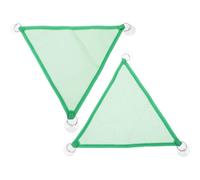 Reptile Mesh Hammock Green Canvas with Suction Cups, 2pcs for Tanks | Elevated Resting Spot, Compact Setup for Terrariums, Suitable for Snakes and Acrylic Enclosures