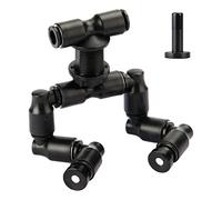 Reptile Mister Nozzles - T Double Misting Assembly, 1/4'' Misting Nozzles for Terrarium, Paludarium, Vivarium, Plants, Amphibians, and Reptile Tanks