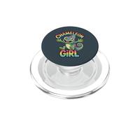 Reptile Modern Colorful Lovely Unique Retro Sweet Chameleon PopSockets PopGrip for MagSafe