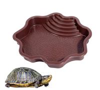 Reptile Pool For Bathing - Extra Feeding Bowl, Water Bowl Ramp, Aquarium Ornament, Food Container For Turtles, Snake Tortoise Bearded Gum Lizard Bath | Reptile Bath For The Of Dr