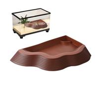 Reptile Pool - Gecko Dive Tray Aquarium Fence Accessory | Natural Looking Enrichment , Durable ABS Material, Decorative